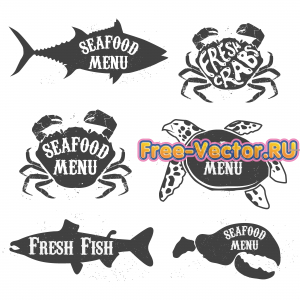 Логотип магазина морепродуктов