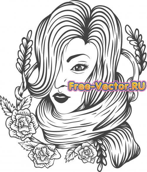 Портрет девушки файл cdr