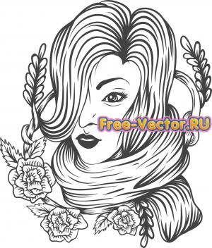 Портрет девушки файл cdr