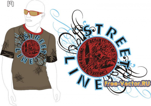T shirt картинка на футболку m-019