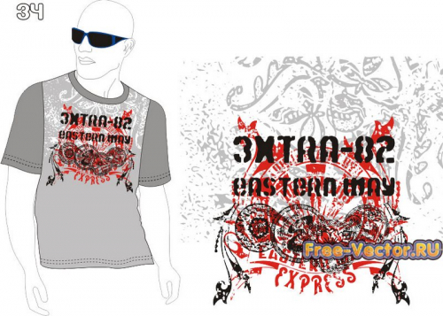 T shirt картинка на футболку m-034