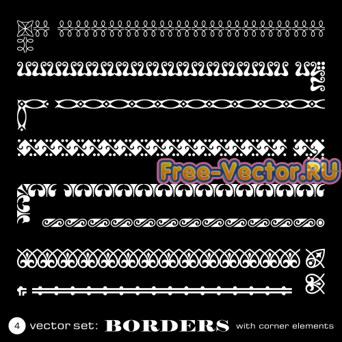 Бордюр вектор файл eps