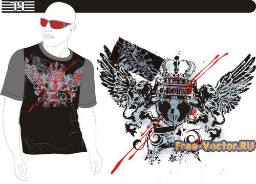 T shirt картинка на футболку m-074
