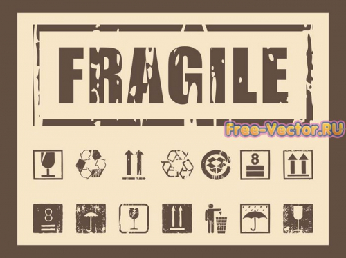 Табличка Fragile