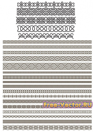 Бордюры рамочки вектор cdr