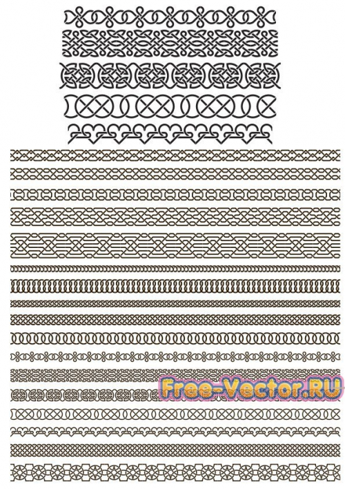 Бордюры рамочки вектор cdr