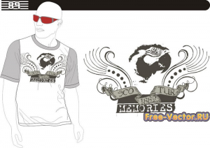 T shirt картинка на футболку m-089