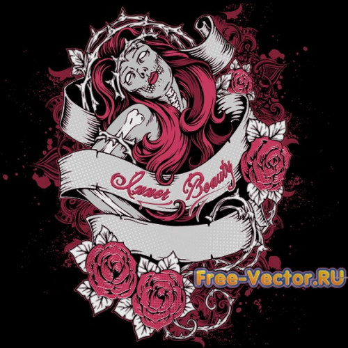 Бесплатный дизайн вектор на футболку s064