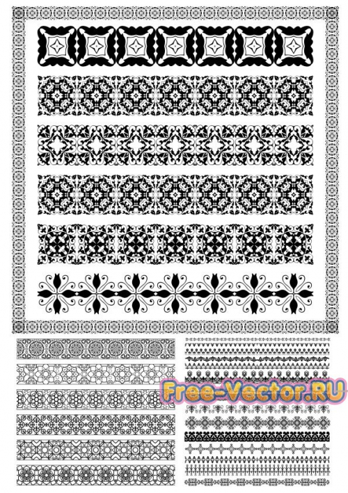 Рамочки бордюры вектор