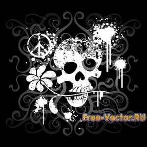 Вектор с черепом s014