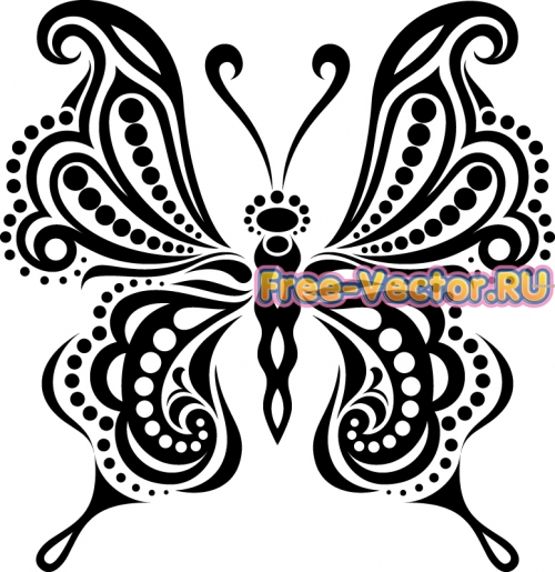 Бабочка вектор