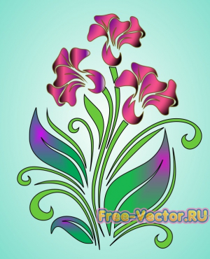 Цветок вектор