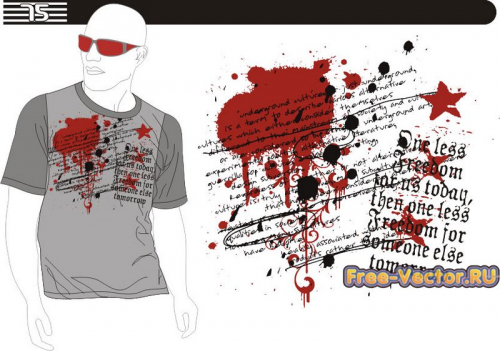 T shirt картинка на футболку m-075