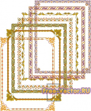 Набор различных рамок