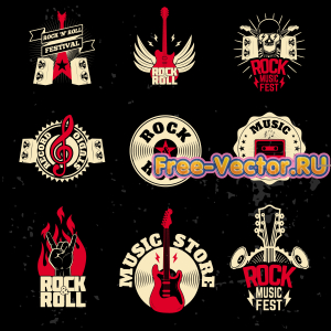 Rock логотипы вектор cdr