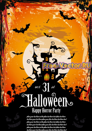 Постер Halloween формат eps