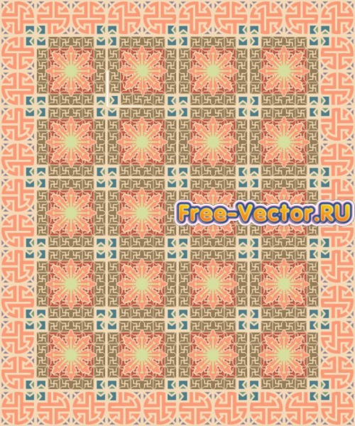 Фон с узорами формат EPS 513