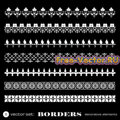 Бордюры векторные формат eps