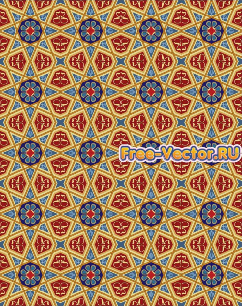 Фон с узорами формат EPS 610