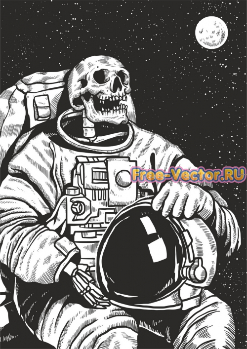 Космонавт вектор